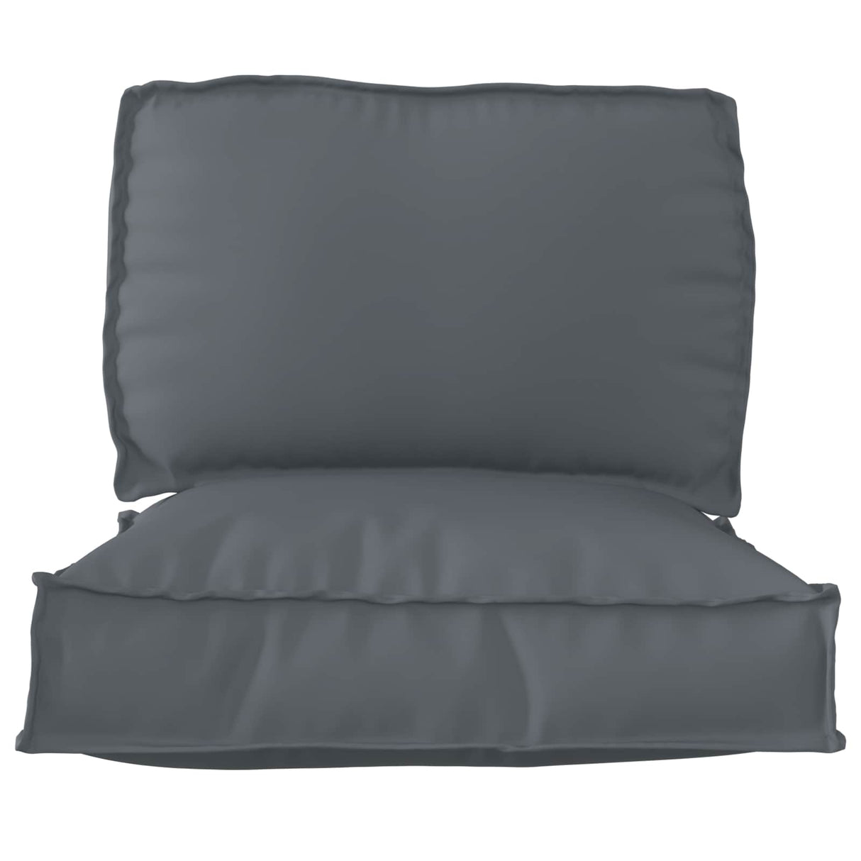Pallet Cushion Set Oxford Fabric Anthracite 80 x 80 x 12 cm