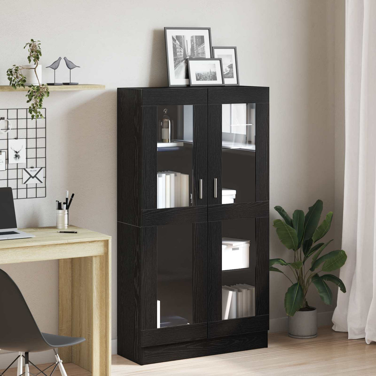 Book Cabinet 4-Tier 82,5 x 30,5 x 150 cm Engineered Wood