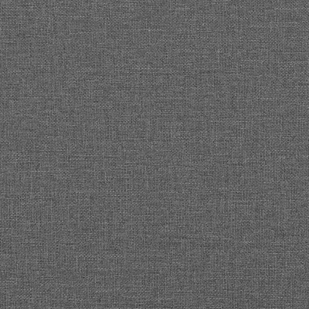 Bench with Cushion Dark Grey 113 x 57 x 39 cm Fabric