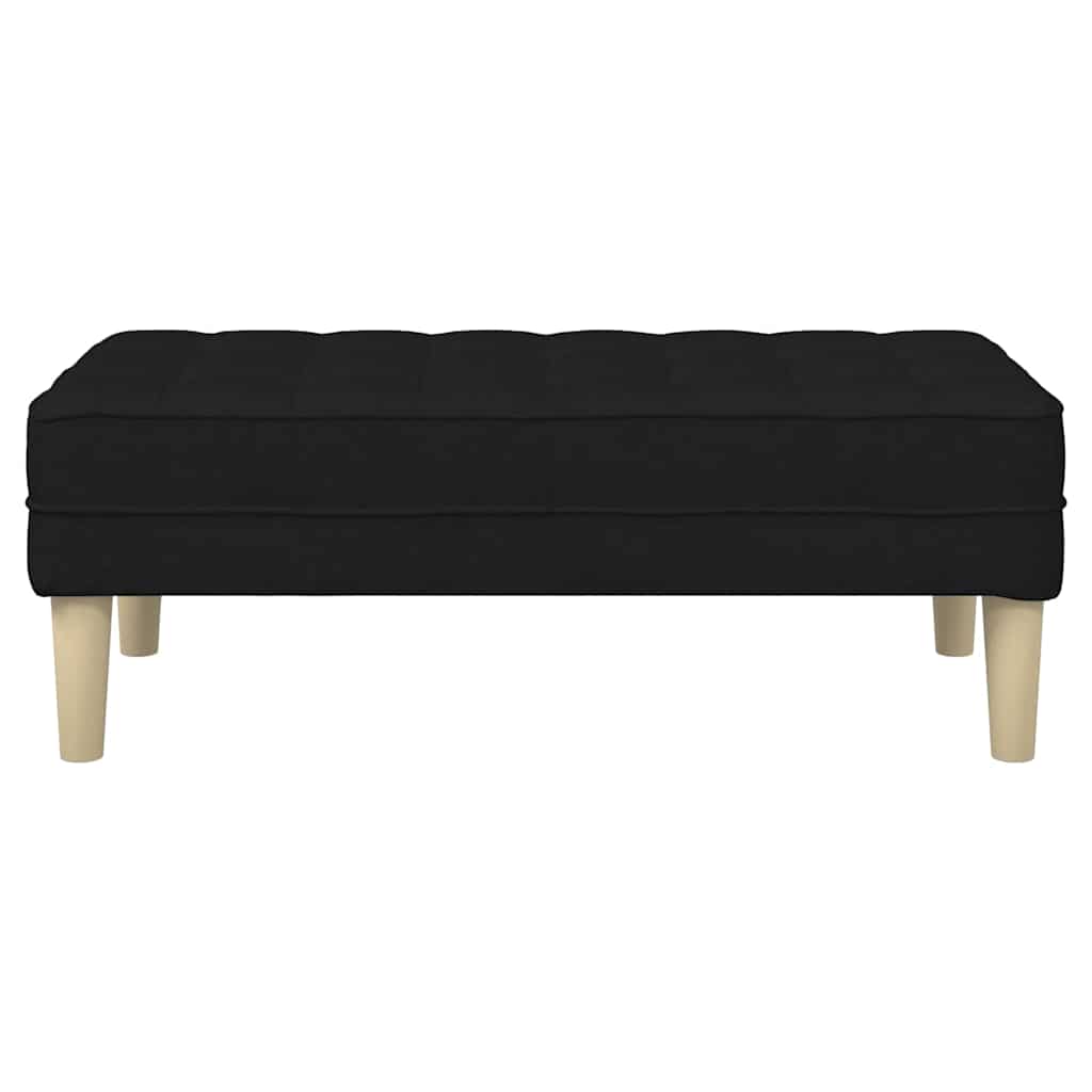 Bench Black 113 x 57 x 39 cm Fabric