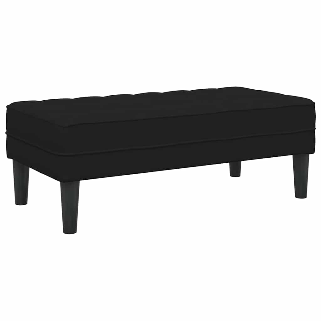 Bench Black 113 x 57 x 39 cm Velvet