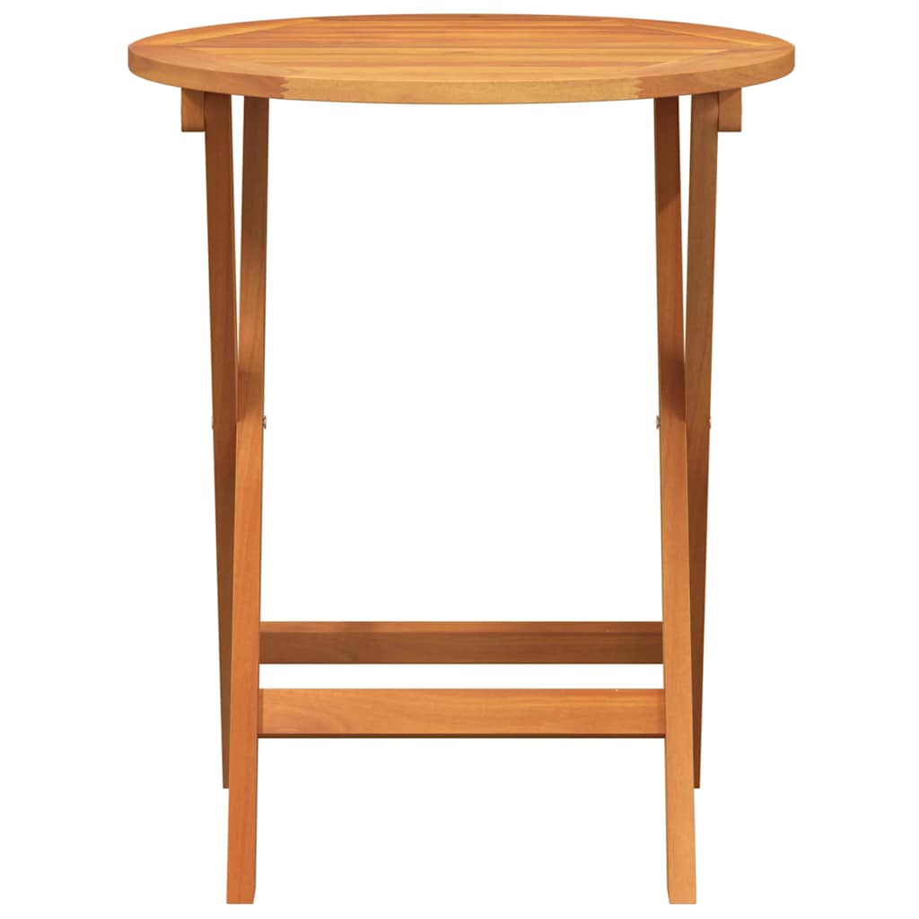 Garden Table Folding Natural 60 x 60 x 72 cm Solid Acacia Wood