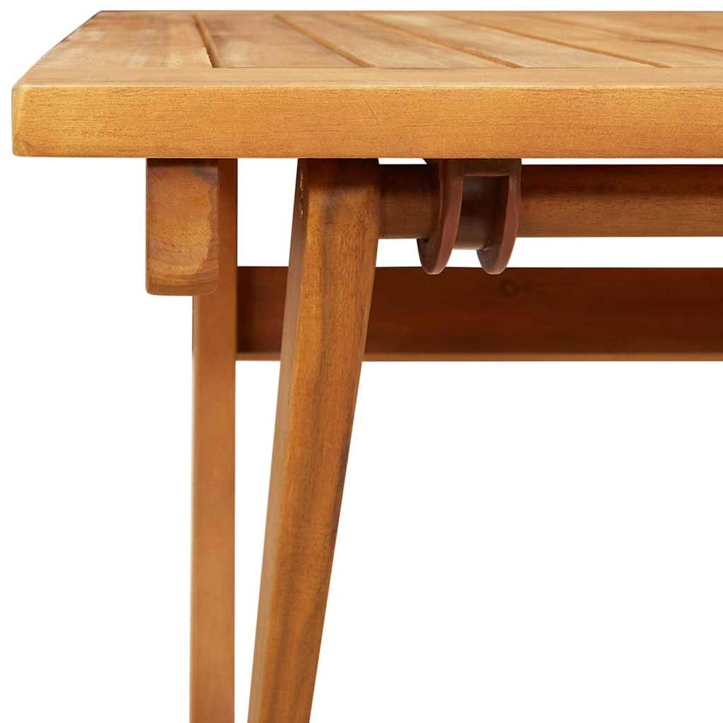 Garden Table Folding Brown 90 x 55 x 75 cm Solid Acacia Wood