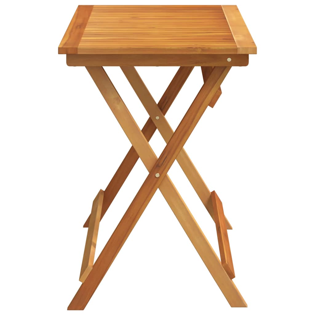Garden Table Folding Brown 90 x 55 x 75 cm Solid Acacia Wood