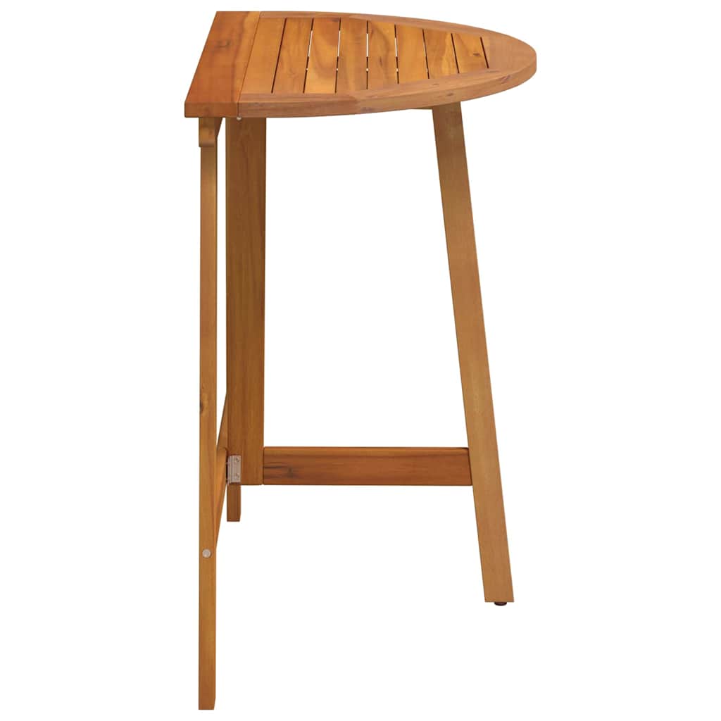 Garden Table Folding Brown 78 x 46 x 75 cm Solid Acacia Wood