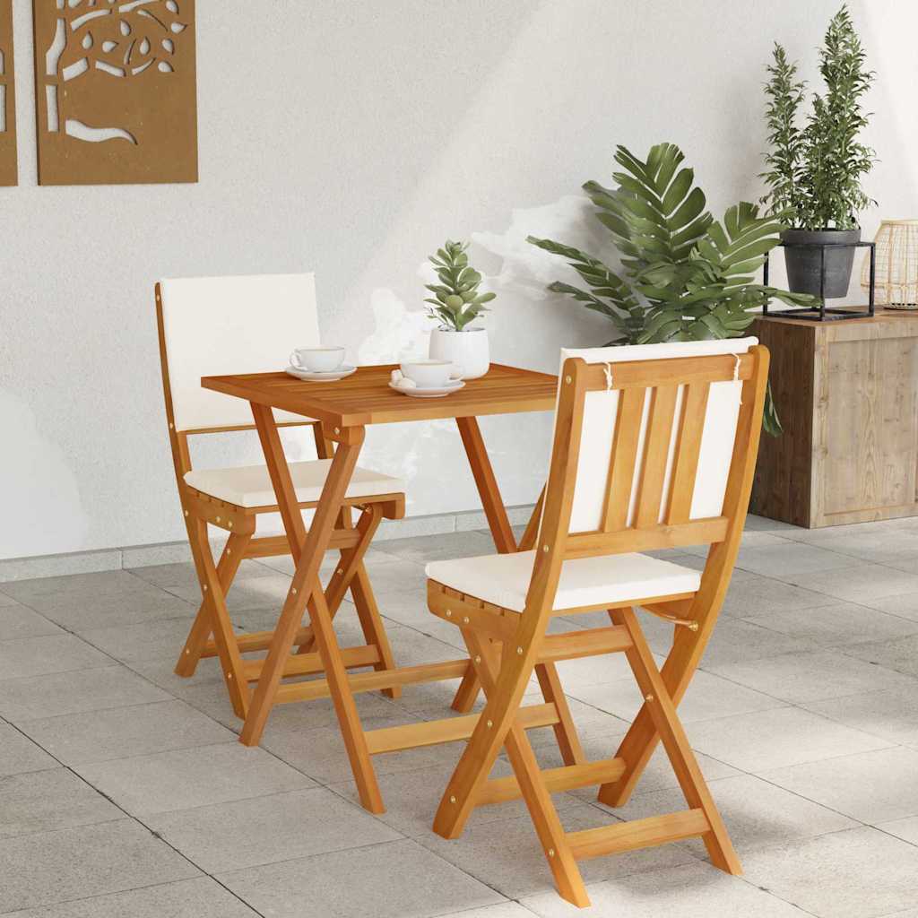 Bistro Set 3 pcs Brown Solid acacia wood