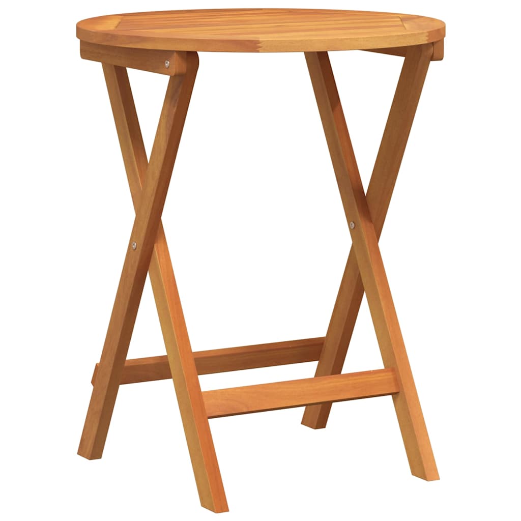 Bistro Set 3 pcs Oil Natural Solid Acacia Wood