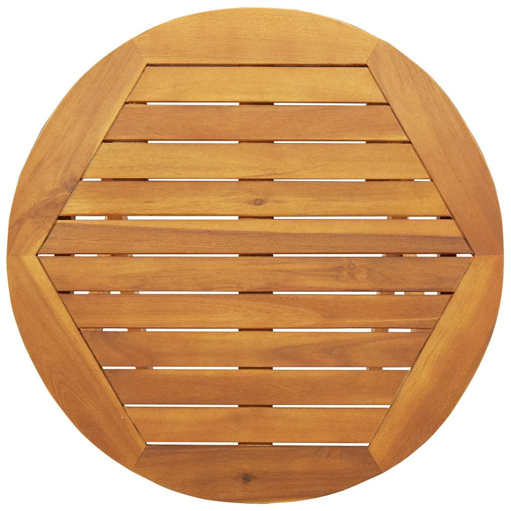 Bistro Set 3 pcs Oil Natural Solid Acacia Wood
