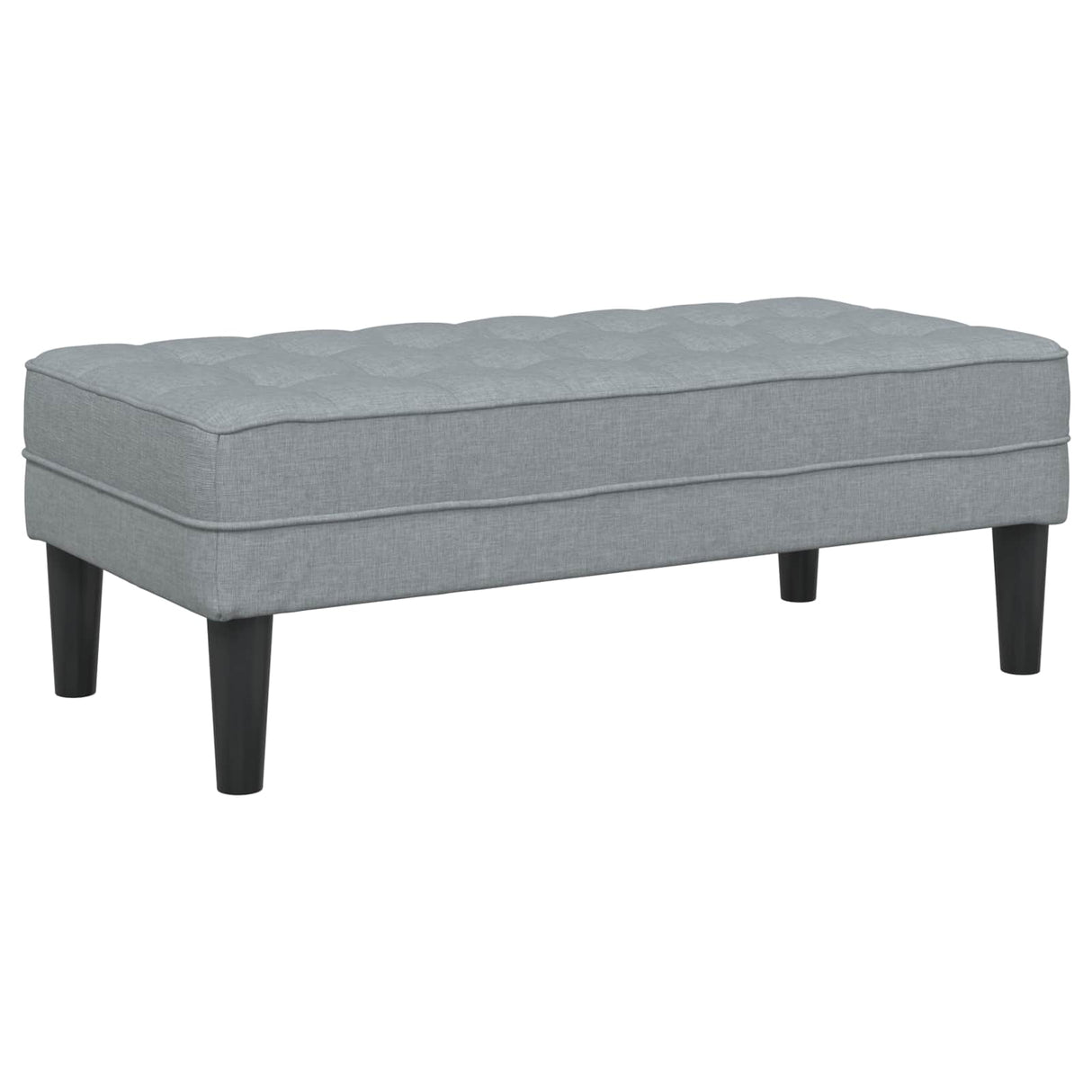 Sofa Set with Cushion 2 pcs Light Grey Polyester