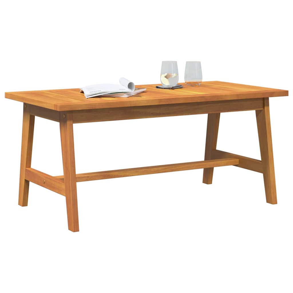 Coffee Table Oil Natural Solid Acacia Wood