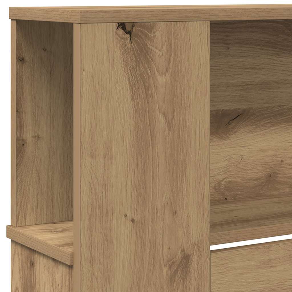Headboard Cabinet with Shelf Artisan Oak 220 x 18.5 x 102.5 cm
