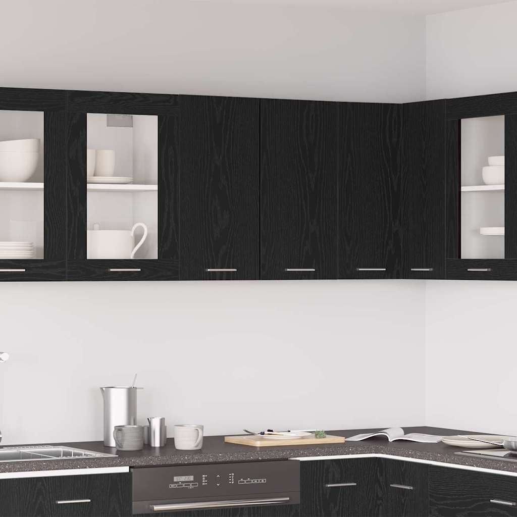 Hanging Cabinet Lyon Black Oak 60 x 31 x 60 cm Engineered Wood