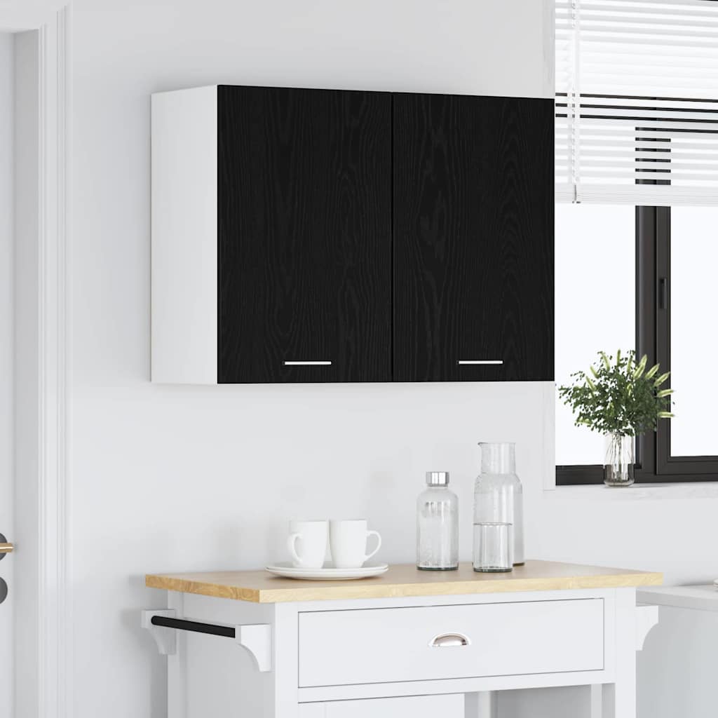Hanging Cabinet Lyon Black Oak 80 x 31 x 60 cm Engineered Wood