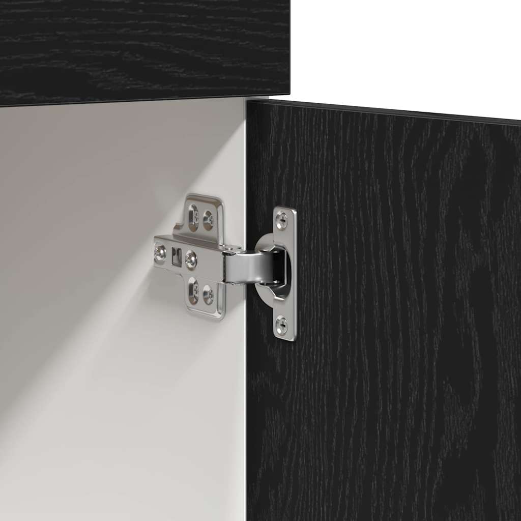 Cabinet with Drawer with Shelf Riga Black oak 80 x 46 x 81,5 cm