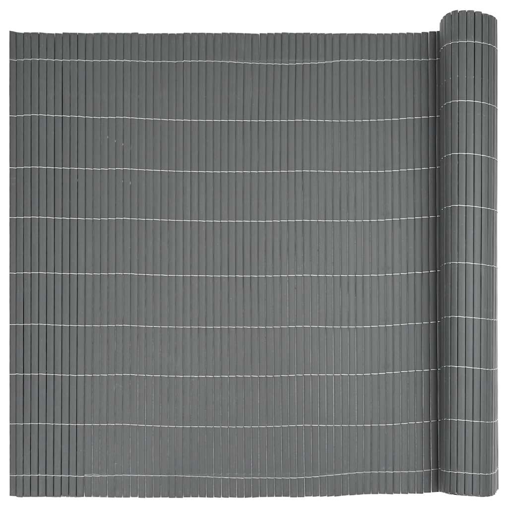 Garden Fence Double-Sided Grey 1.8x3 m PVC