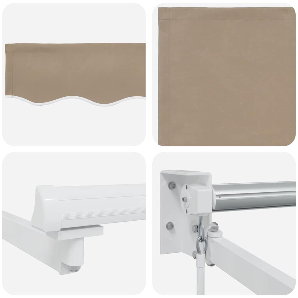 Retractable Awning Beige 300 x 250 x 165 cm