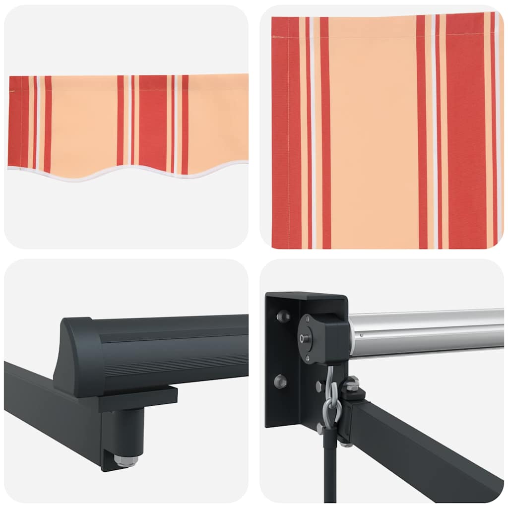 Retractable Awning Yellow and Orange 400 x 300 cm