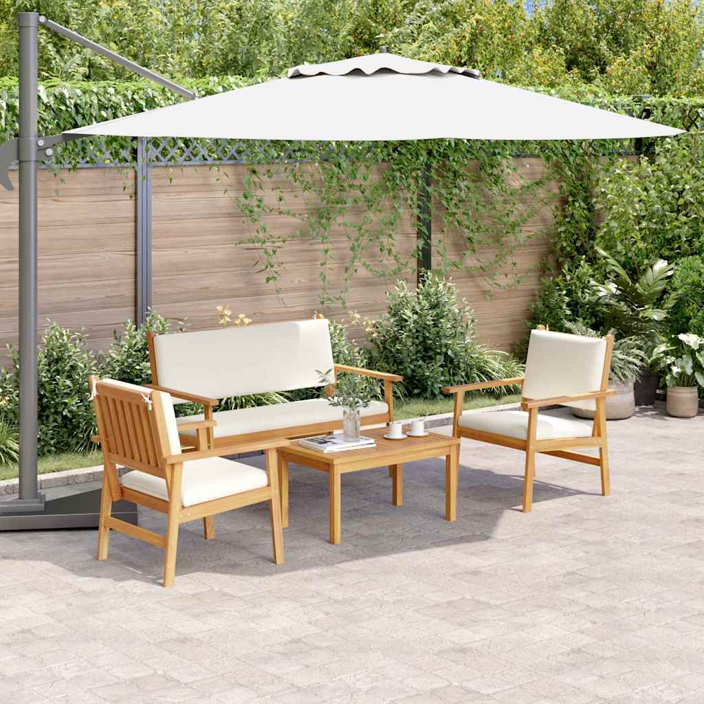 Garden Sofa Set 4 pcs Brown 120 x 65.5 x 79 cm