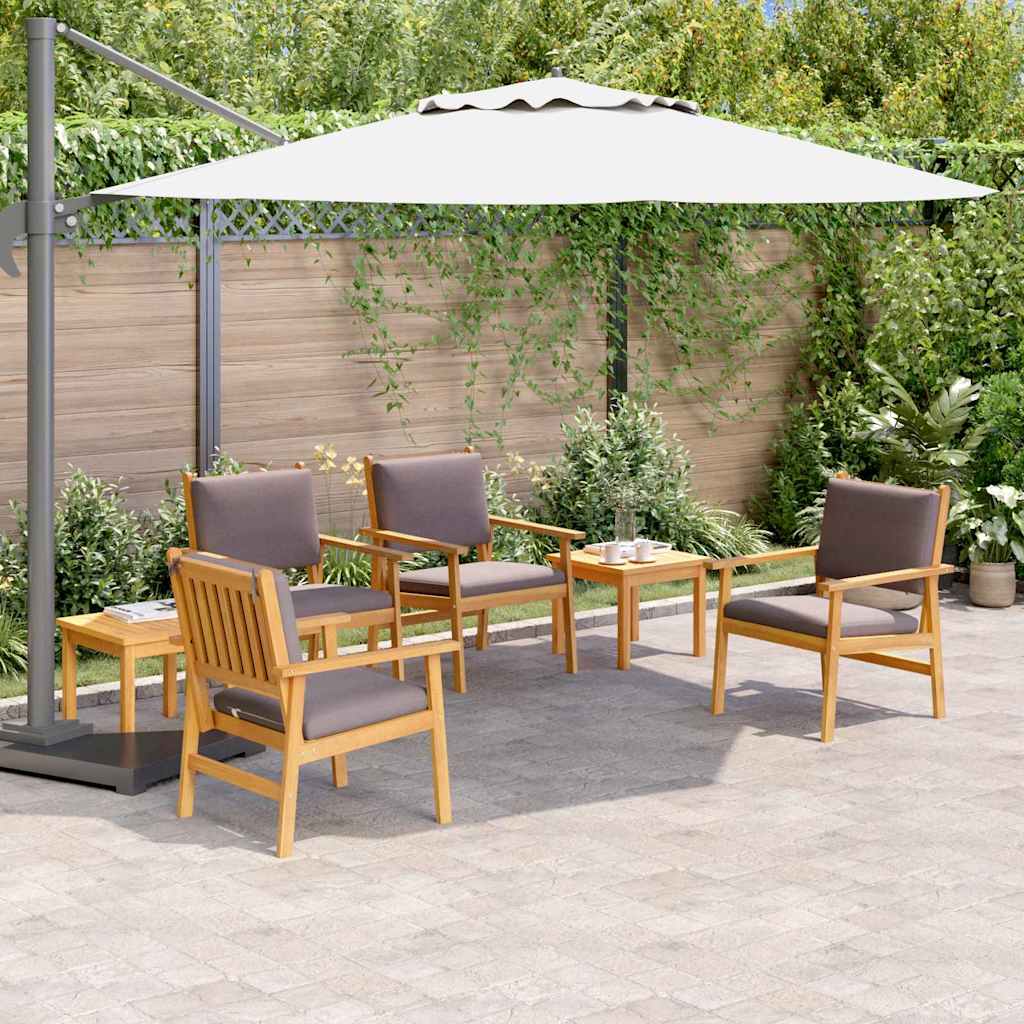 Garden Sofa Set 6 pcs Brown Solid Acacia Wood