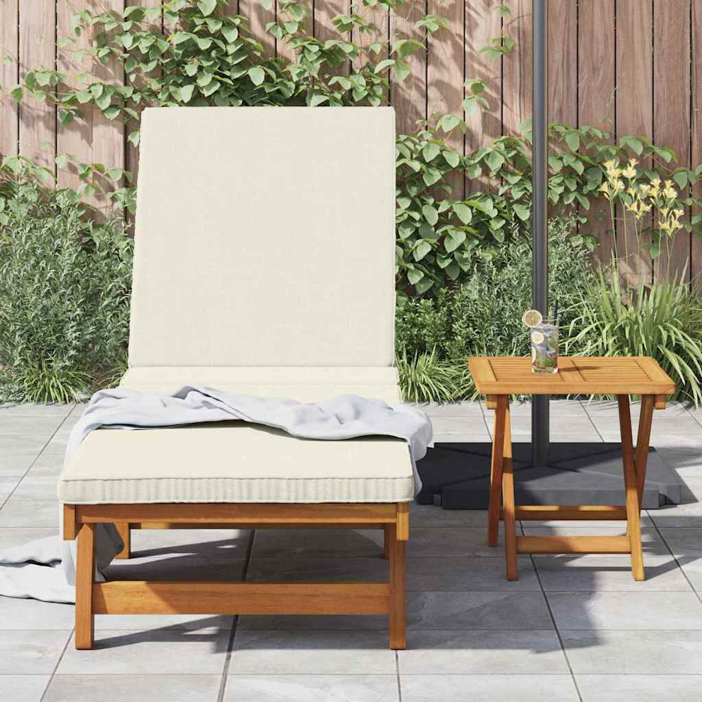 Sun Lounger 2 pcs Solid Acacia Wood Brown
