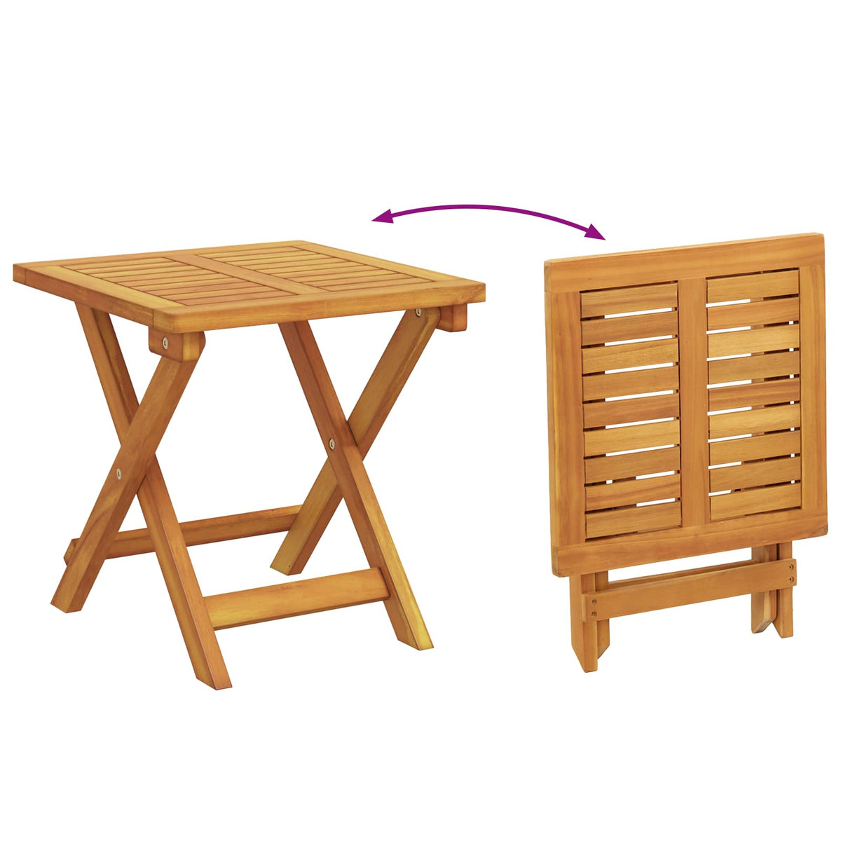 Sun Lounger 2 pcs Solid Acacia Wood Brown