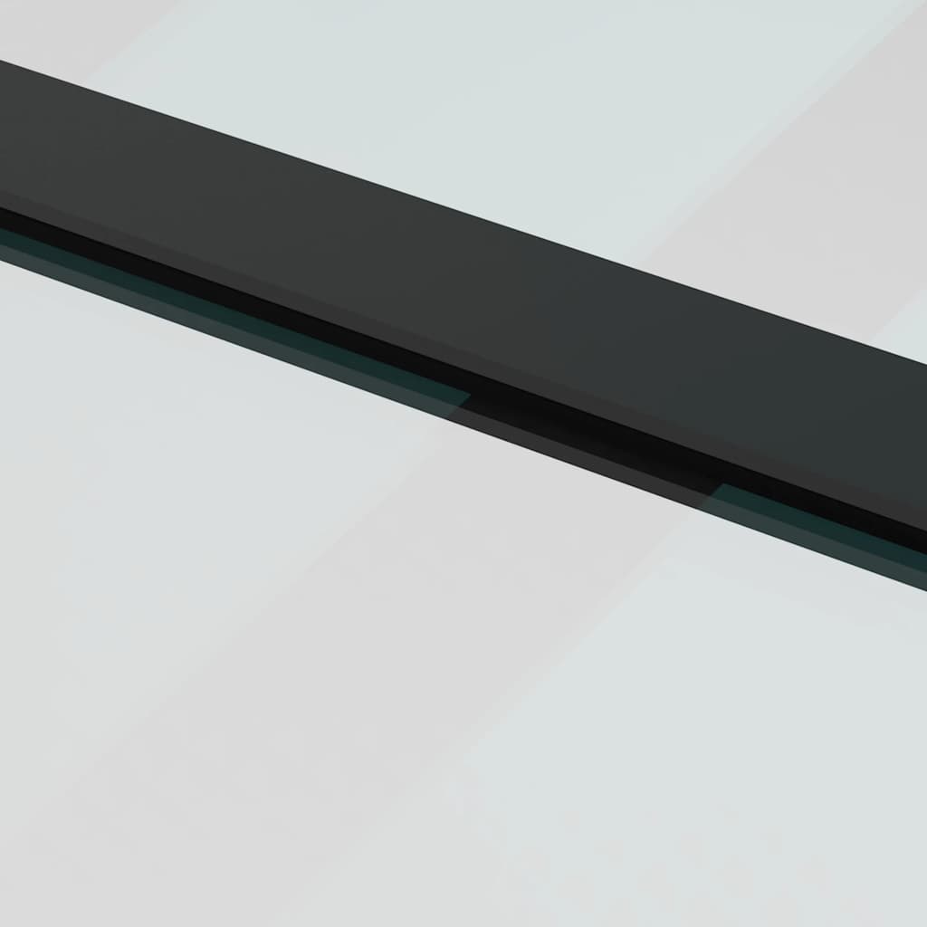 Sliding Door with Hardware Set 90x205 cm ESG Glass&Aluminium