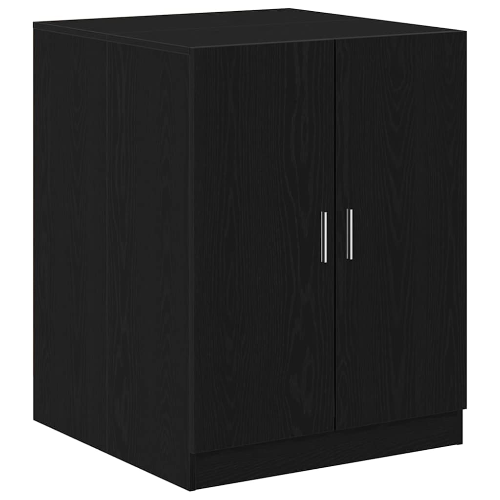 Washing Machine Cabinet 2 pcs Black Oak 70,5 x 71,5 x 181,5 cm