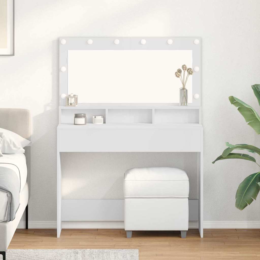 Dressing Table White 100 x 41 x 135 cm Engineered wood