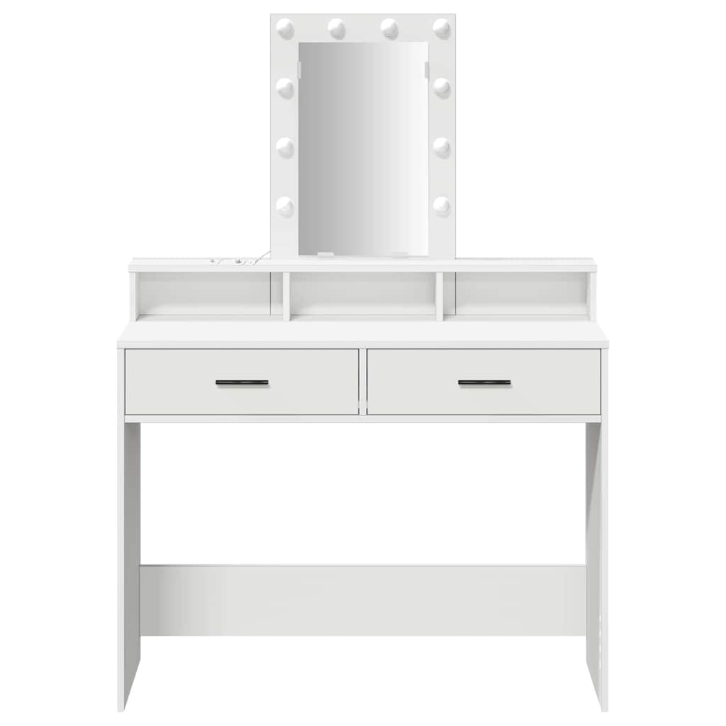 Dressing Table White 100 x 41 x 140 cm Engineered Wood