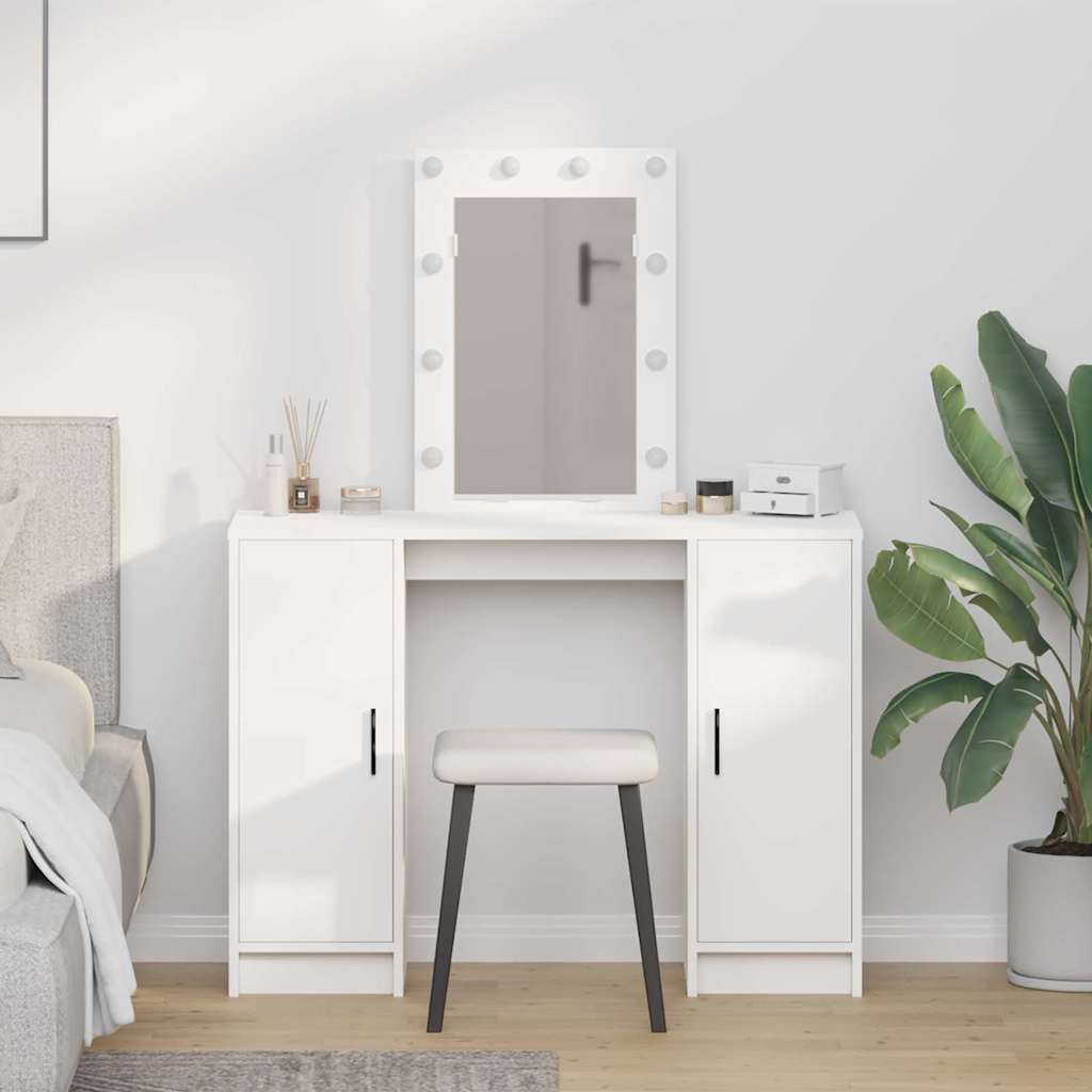 Dressing Table White 102 x 33 x 135 cm Engineered wood