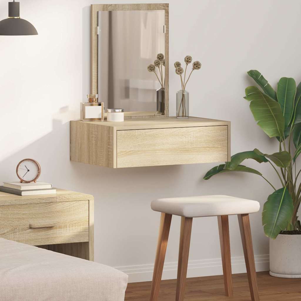 Dressing Table Brown 60 x 40 x 70 cm Engineered Wood