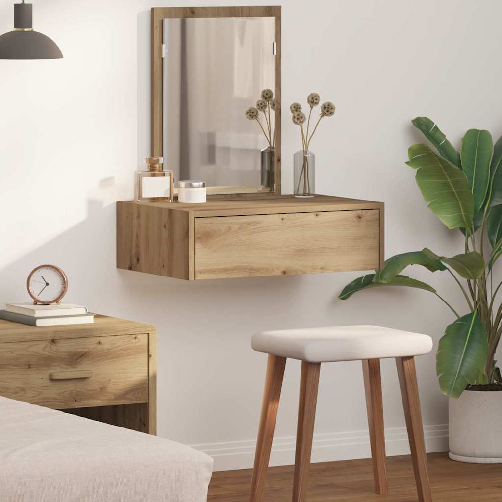 Dressing Table Brown 60 x 40 x 70 cm Engineered Wood