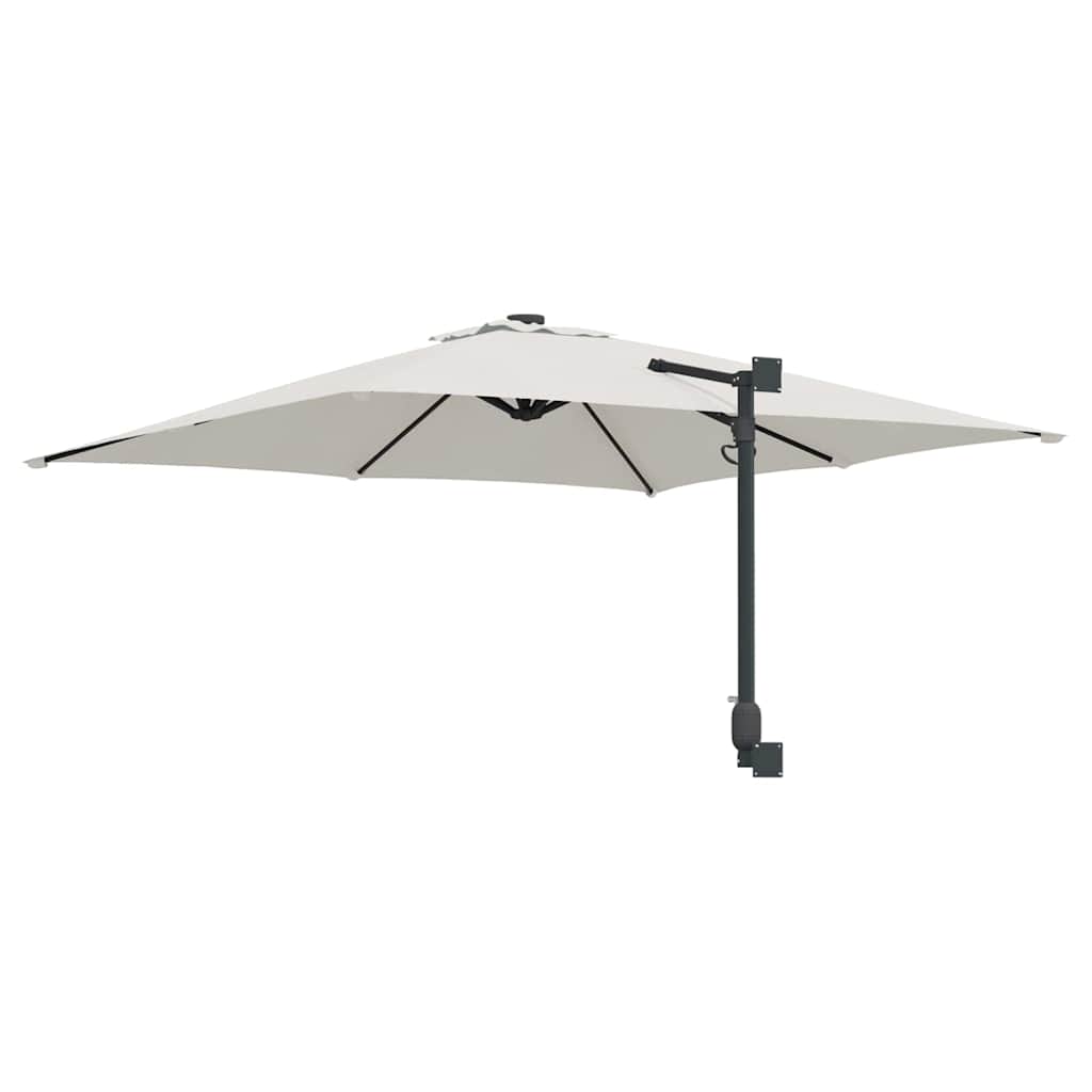 Garden Parasol Beige and Black 248.5 x 247.5 x 160 cm