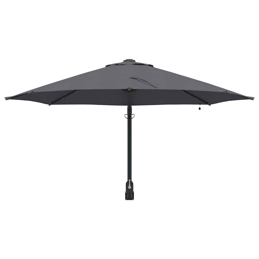 Garden Parasol Manual Anthracite and Black 248 x 248 x 148 cm