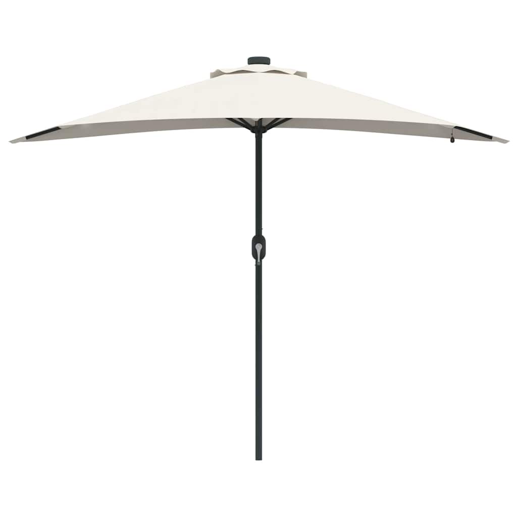 Garden Parasol Sand 294 x 150 x 223 cm Fabric