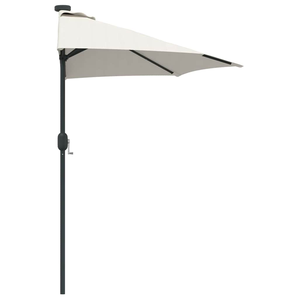 Garden Parasol Sand 294 x 150 x 223 cm Fabric