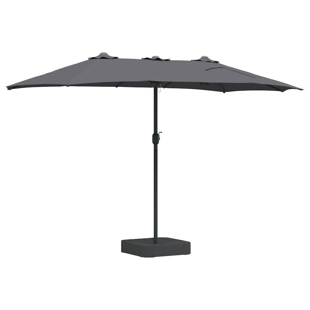 Garden Parasol Anthracite 385 x 209 x 244 cm Fabric