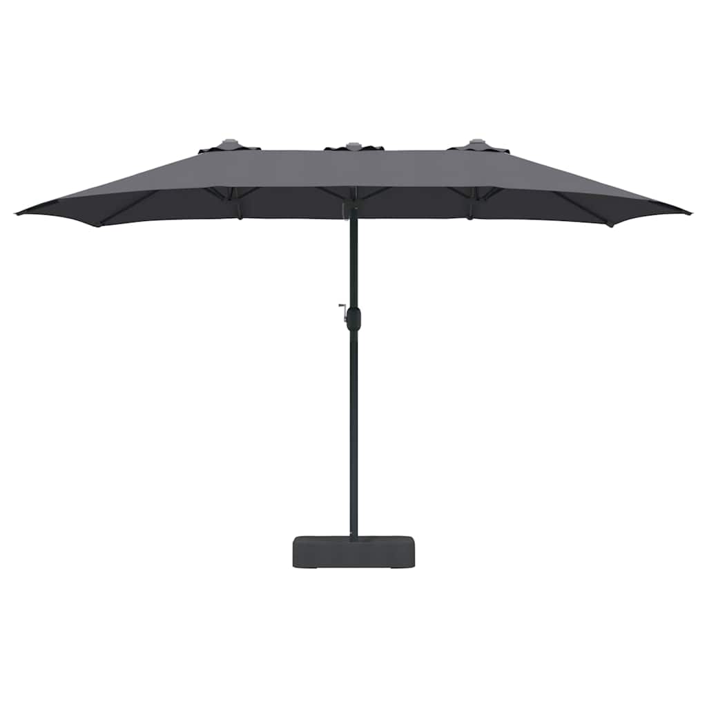 Garden Parasol Anthracite 385 x 209 x 244 cm Fabric