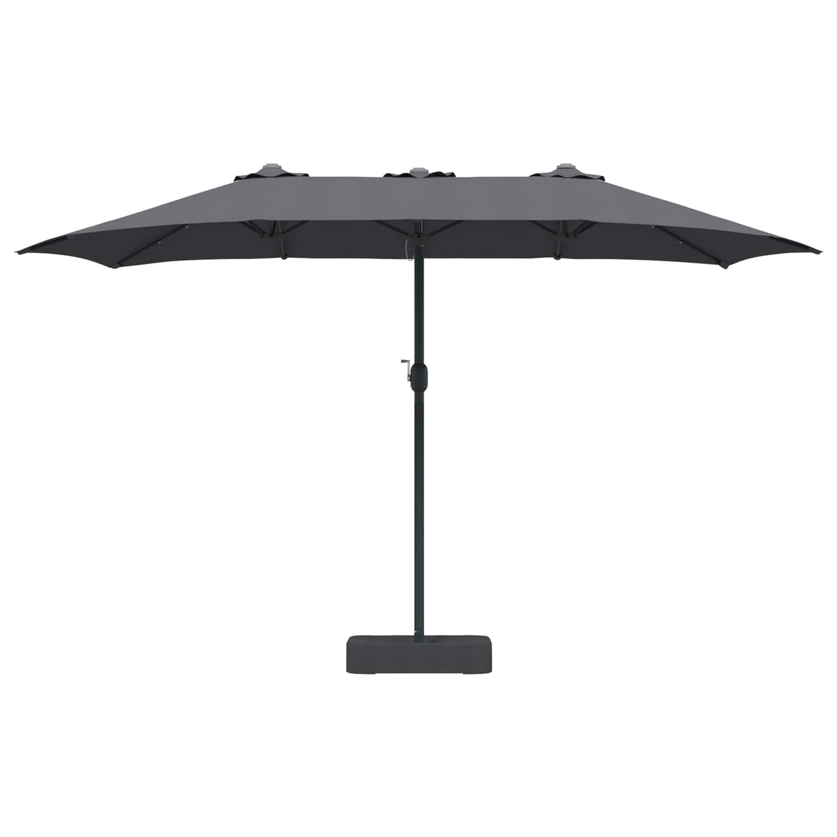 Garden Parasol Anthracite 385 x 209 x 244 cm Fabric