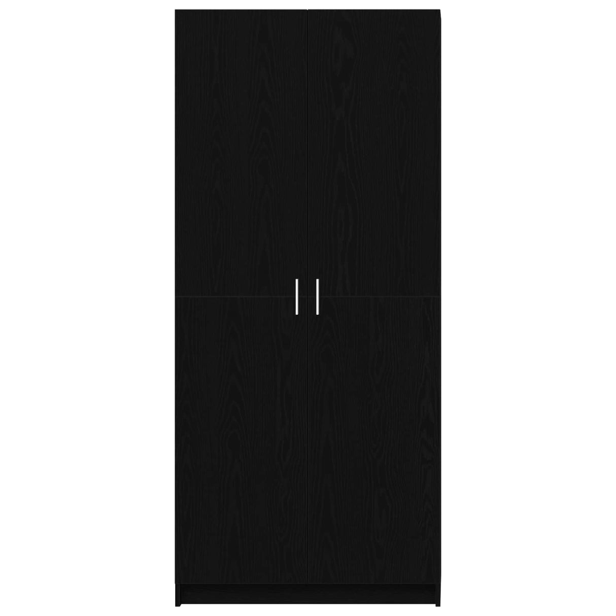 Wardrobe with Door Black Oak 80 x 50,5 x 180 cm Engineered Wood