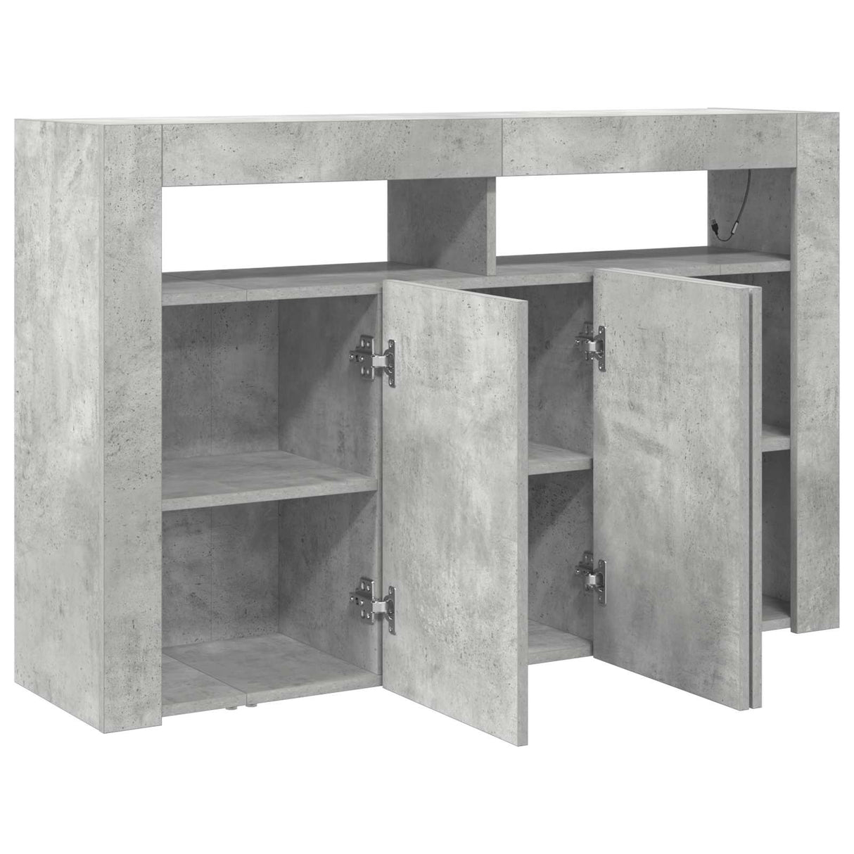 Sideboard Concrete Grey 116 x 30 x 75 cm Engineered Wood