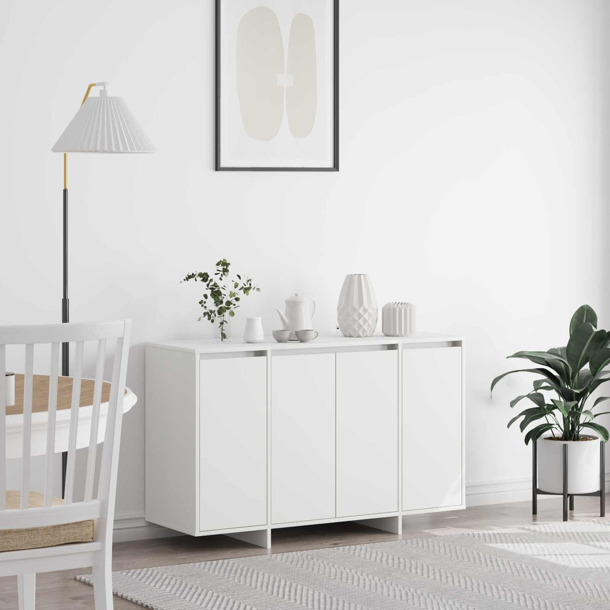 Sideboard White 120 x 41 x 75 cm Engineered wood