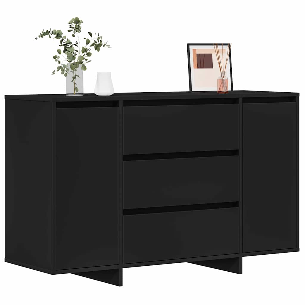 Sideboard with Drawer Black 120 x 41 x 75 cm Engineered wood