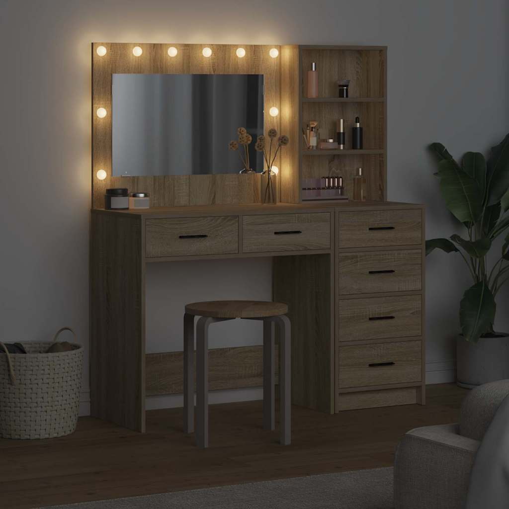 Dressing Table Brown 78.5 x 41 x 135 cm Engineered wood