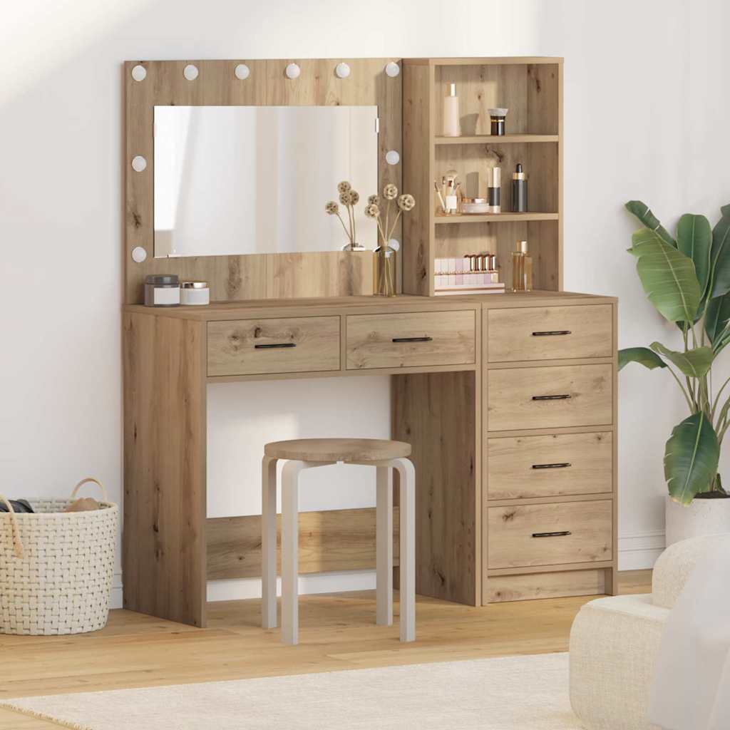 Dressing Table Brown 78.5 x 41 x 135 cm Engineered wood