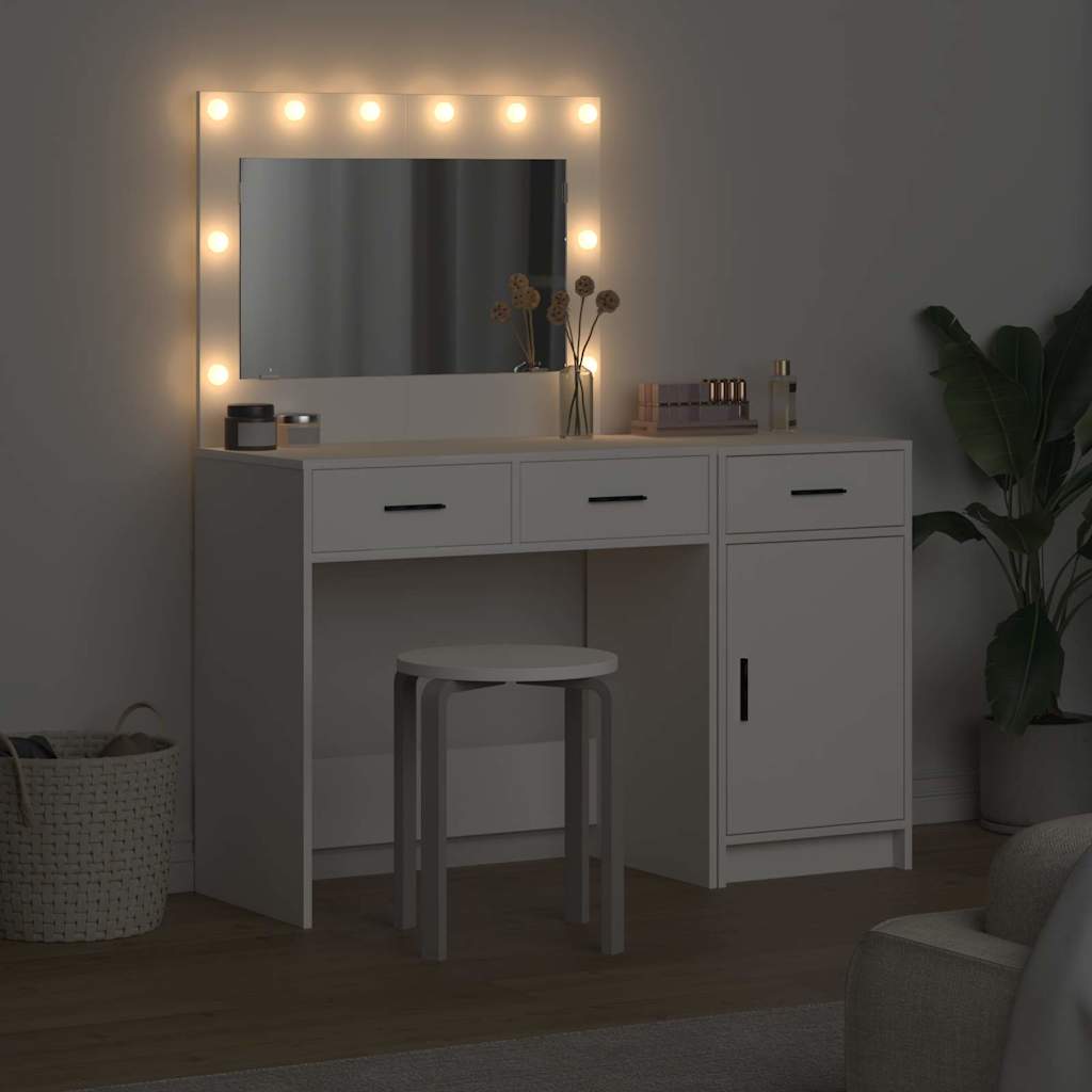 Dressing Table 2 pcs White 40 x 41 x 75 cm Engineered wood