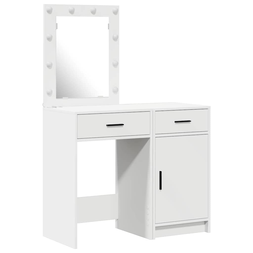 Dressing Table 2 pcs White 50 x 41 x 135 cm Engineered wood
