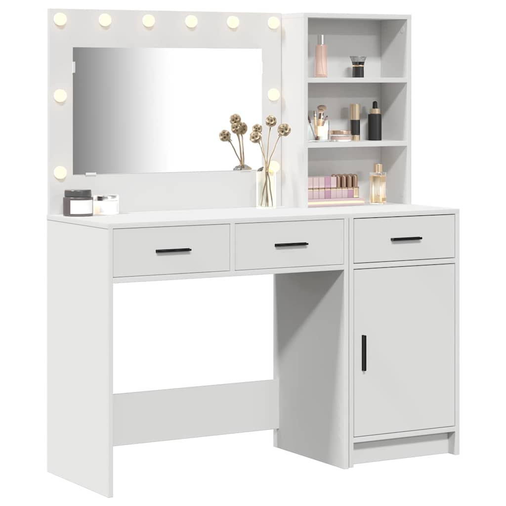 Dressing Table 2 pcs White 78.5 x 41 x 135 cm Engineered wood