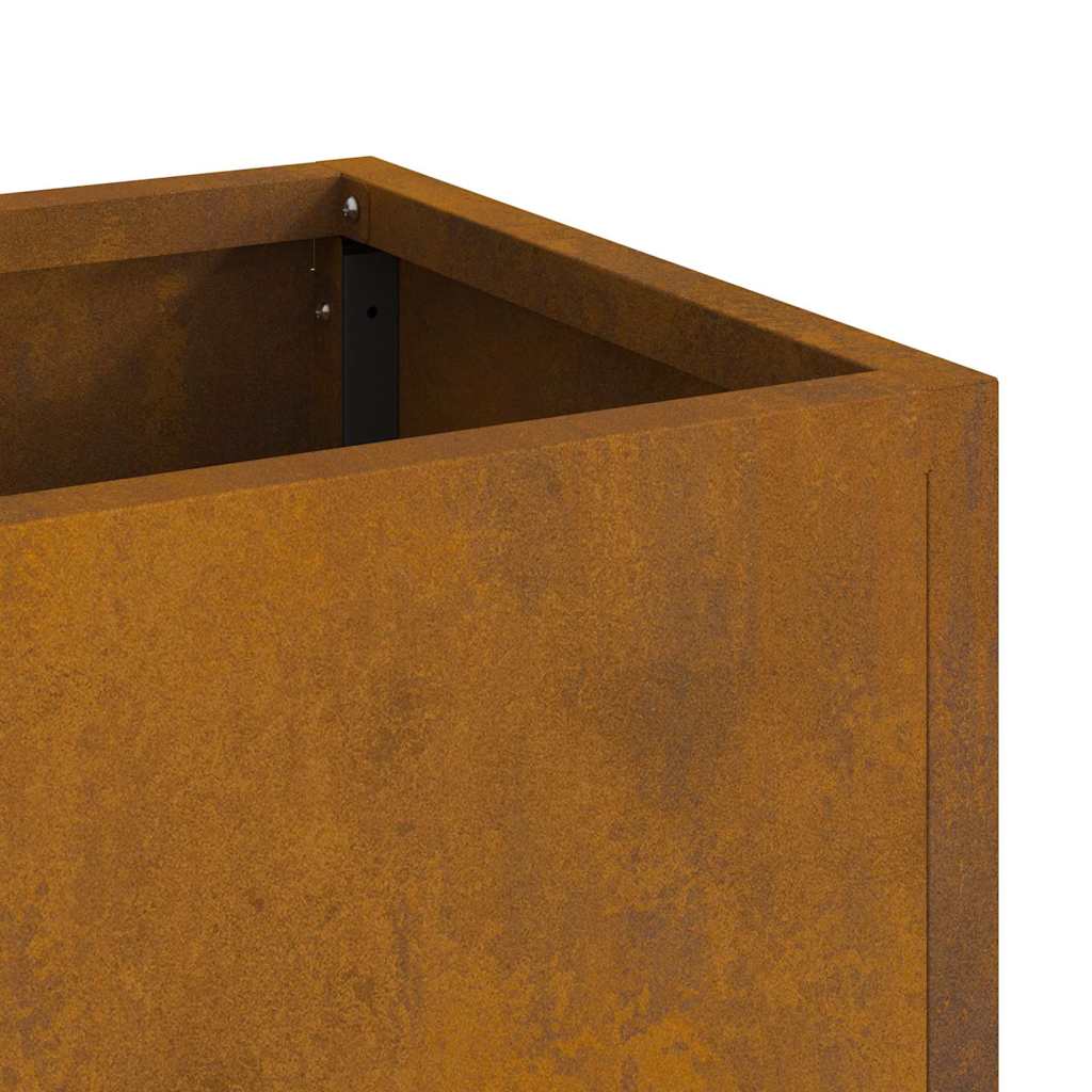 Raised Garden Planter Rusty 100 x 26 x 82 cm Steel