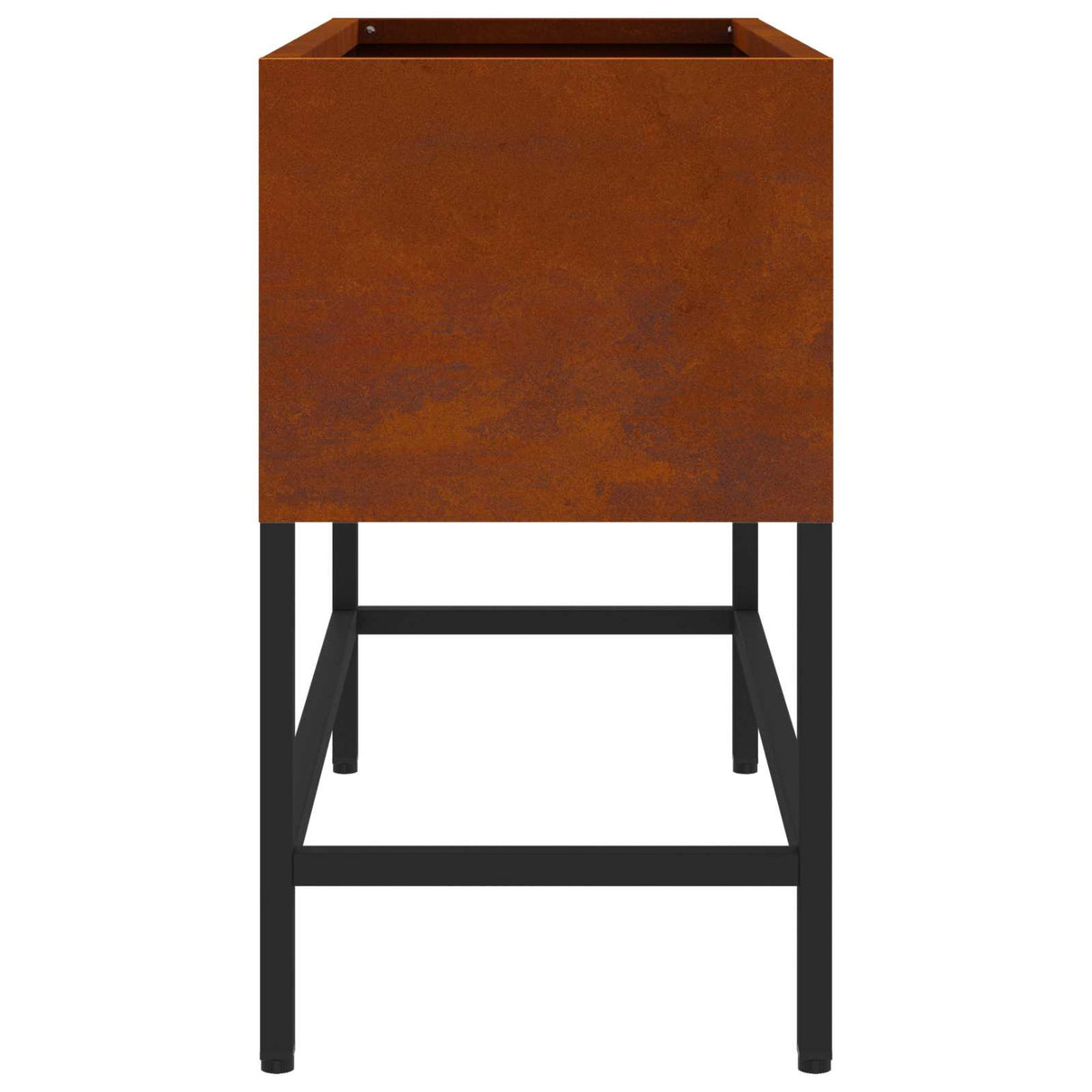Raised Garden Planter Rusty 60 x 26 x 45 cm Weathering Steel